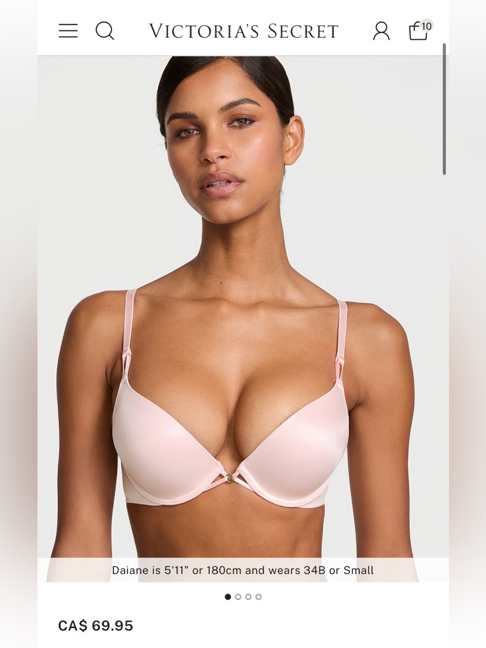 Victoria's Secret Bombshell Push-Up Bra - Light Pink